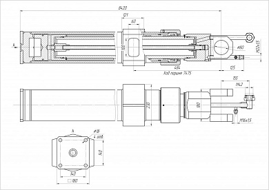 Гидроцилиндр ЦГ-150.125х7475.47
