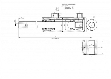 Гидроцилиндр ЦГ-40.25х60.24