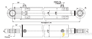 Гидроцилиндр МС100/50х630-3(4).11(930)