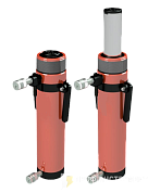 Домкрат универсальный гидравлический двойного действия ДУ5Г150