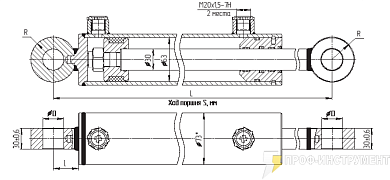 Гидроцилиндр МС63/30х320-33.22(605)