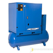 Винтовой компрессор на ресивере 500л. с осушителем, с частотным регулятором REMEZA BK25T-8(10)-500ДВС