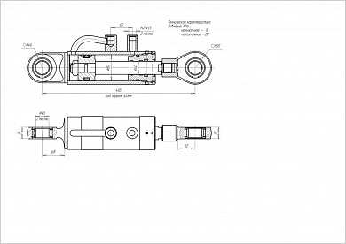 Гидроцилиндр ЦГ-80.40х100.11