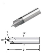 Фреза для внешнего радиуса MICRO100 d1,5мм CREM-060-080
